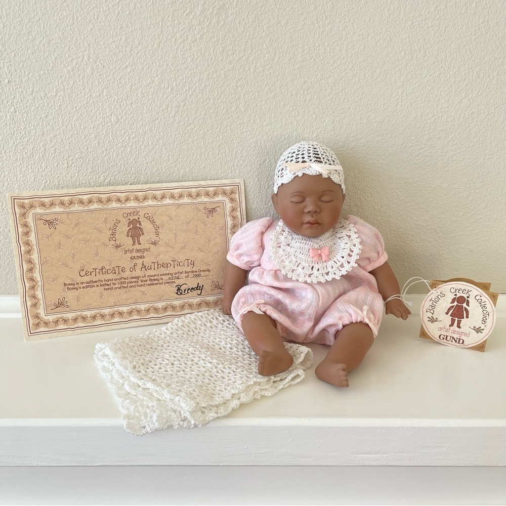 Berdine Creedy Rosey Porcelain Baby Doll 10 Inch